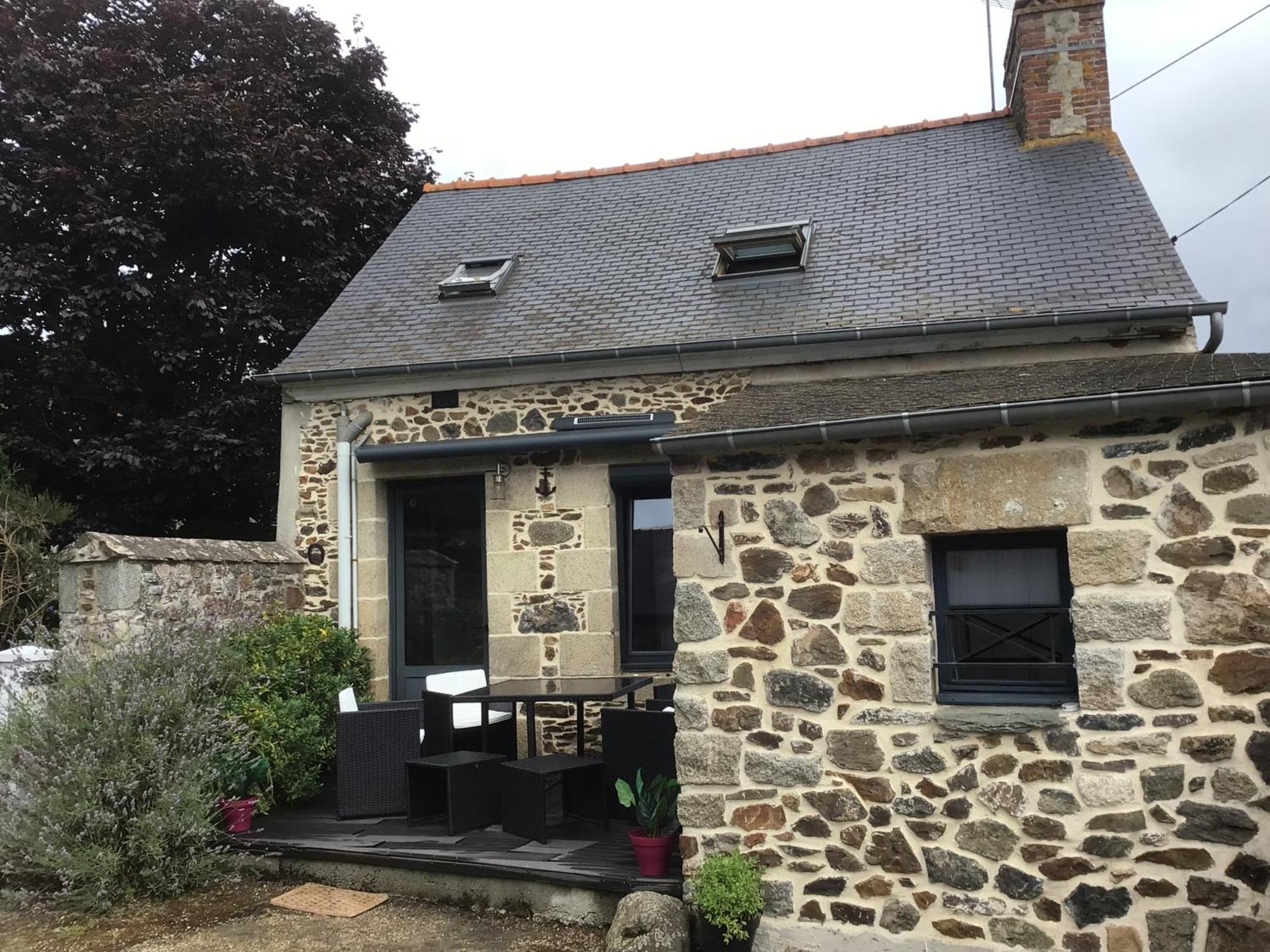 Plourhan Maison En Pierre A La Campagne Proche De La Mer מראה חיצוני תמונה